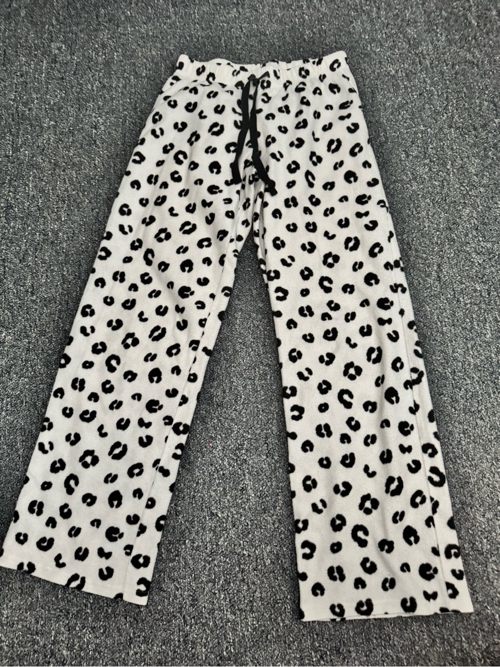 Girls/Women Jenni Black and White Leopard Print Joggers